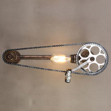 Load image into Gallery viewer, Vintage Industrial Wheel Lamp