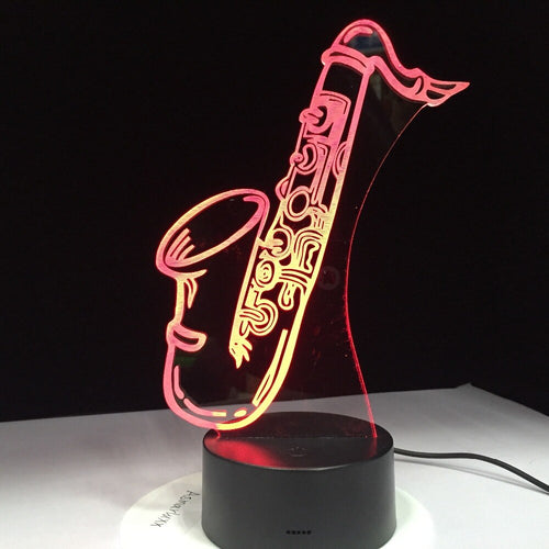 Saxphone Desk Lamp 3D